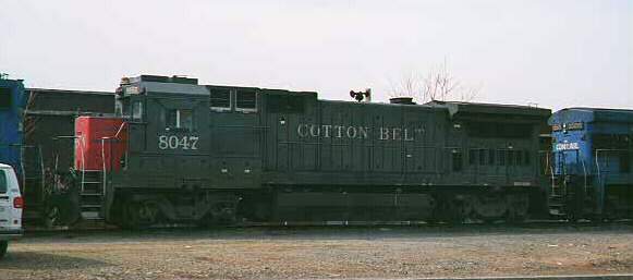 Photo of Cotton Belt power on SENE at Worcester, MA