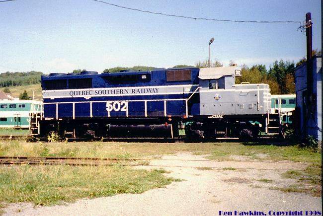 Photo of QSR 502 at Northern Vermont's Railyard at Newport, VT