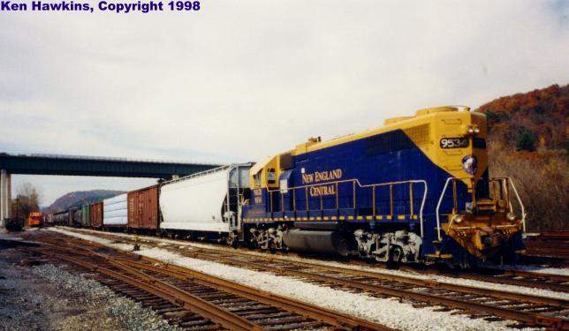 Photo of NECR 9534 at White River Junction, VT.