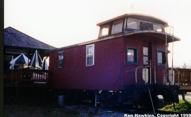 Photo of An old Delaware & Hudson caboose at East Clarendon, VT.