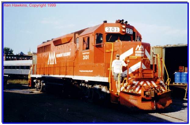 Photo of Vermont Railway's 301 in Burlington, VT