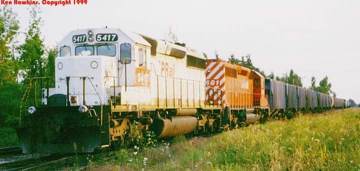 Photo of CP 5417 at Rouses Point, NY.