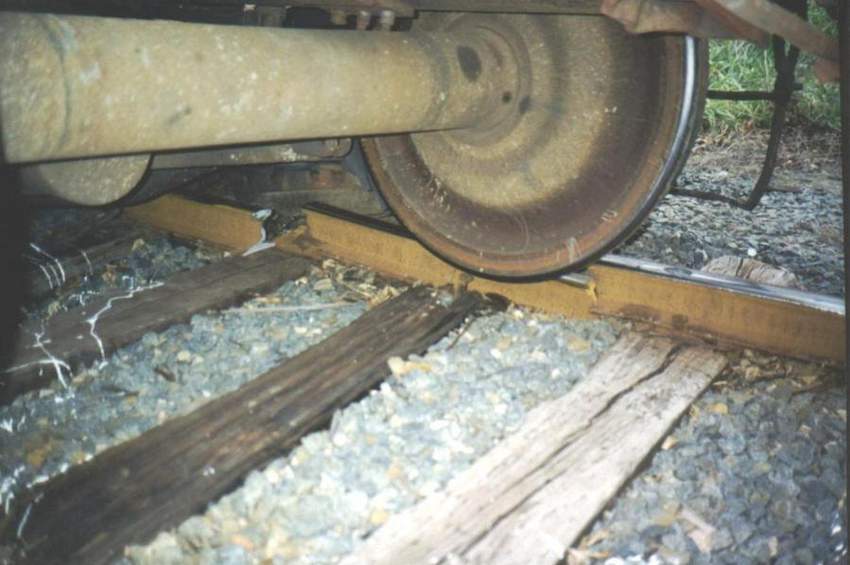 Photo of Broken rail that caused SA-1 derailment