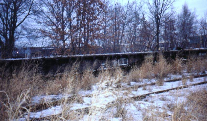 Photo of Former boxcar on former New Haven Line in Lowell, MA