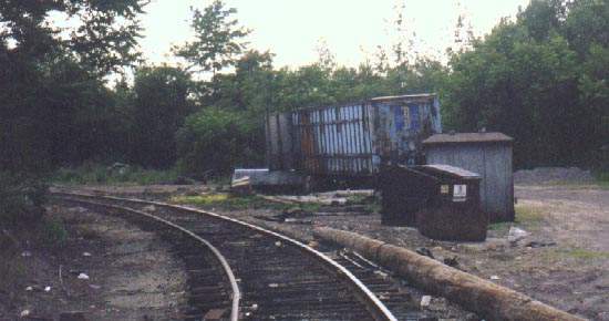Photo of Old B&M Trailer at Abandoned New Haven Junction at Lowell