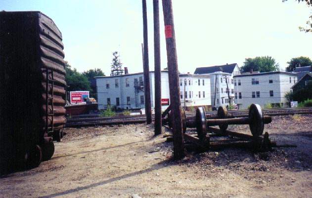Photo of old wheels in Lowell