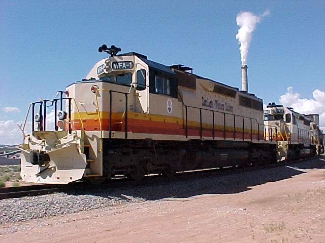 Photo of Western Fuels Ass. Escalante-Western Railway unit coaltrain led by three SD-40-2