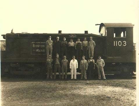 Photo of B&M Yard Crew. circa 1940's