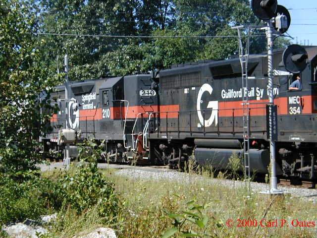 Photo of Guilford's GP40 #354 & GP35 #210