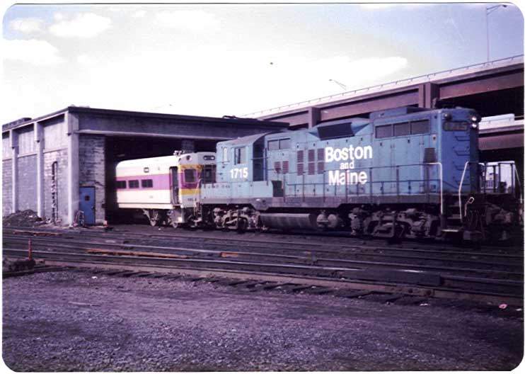 Photo of B & M 1715 at Boston Engine Terminal - April 1985
