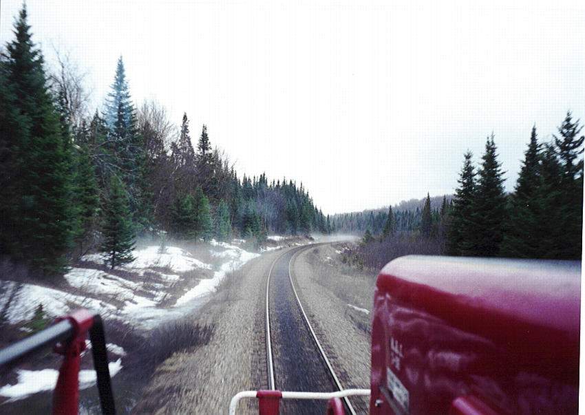 Photo of Westbound CDAC freight on the Moosehead Subdivision East of Megantic near the di