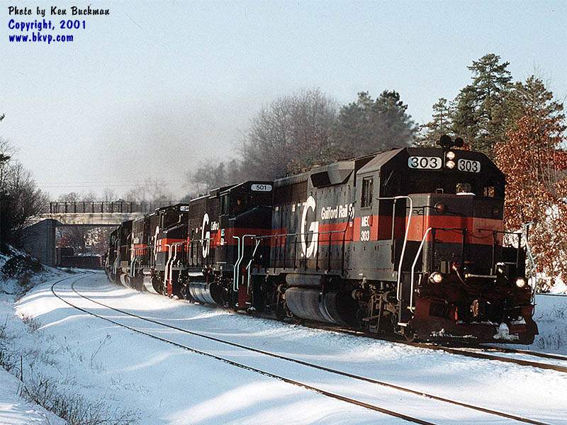 Photo of Another shot of Train EDLA through Millers Falls, MA