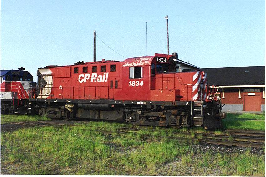 Photo of CDAC Westbound freight at Megantic, Quebec 1995