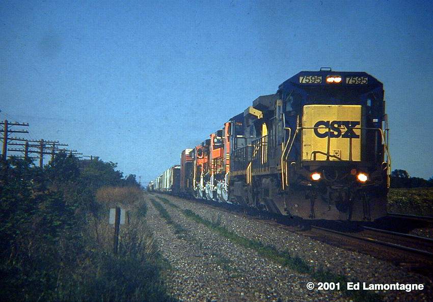 Photo of Eastbound   train at Northeast, PA in May, 2000 by Ed Lamontagne (WFPT)