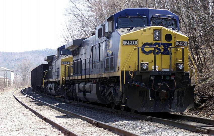 Photo of CSX empty coal train at Eagle Bridge, NY