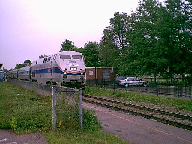 Photo of Amtrak 56 arriving Essex Junction
