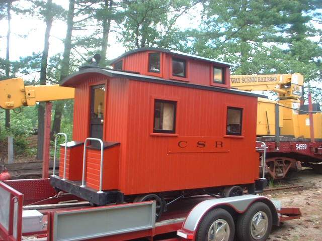 Photo of Caboose on a trailer