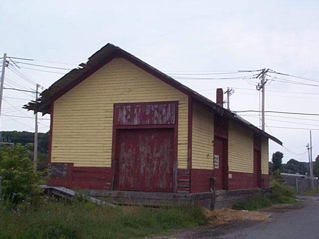 Photo of Old B&M Freight Station in Rockport, Mass.July 8,2001.
