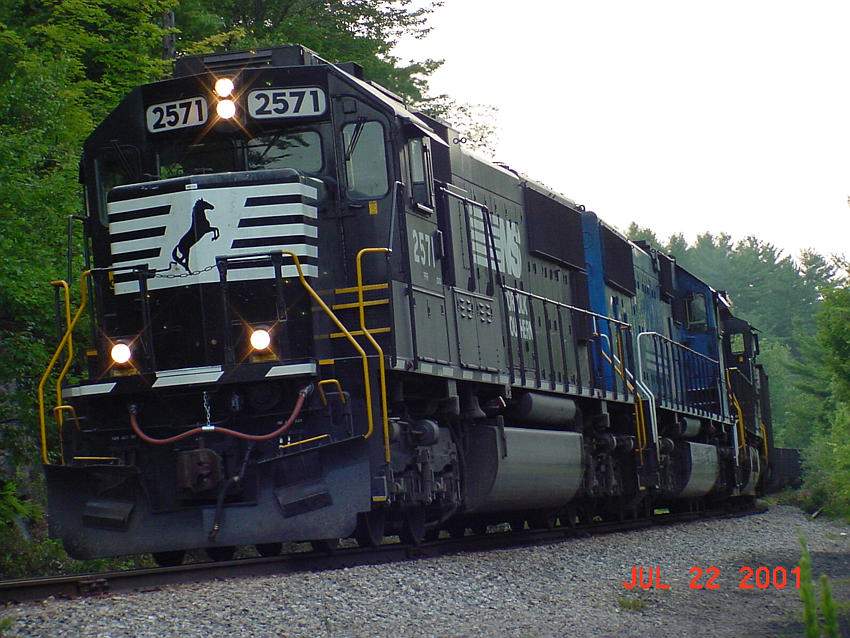Photo of NS power running through Hooksett NH....(Excellent Picture)