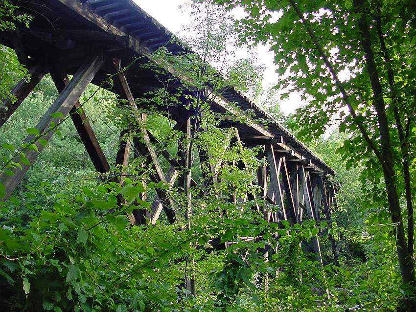 Photo of Wooden Trestle in Franklin NH