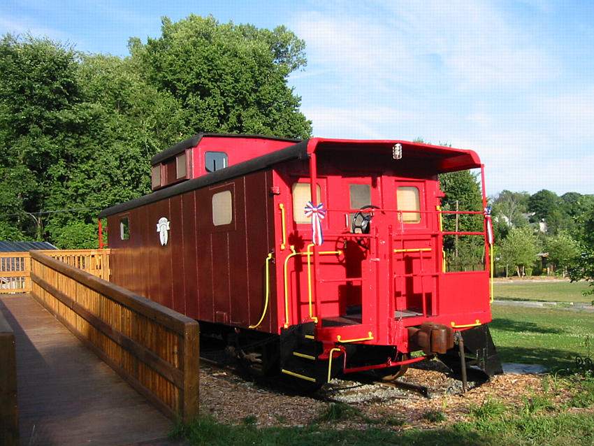 Photo of Caboose in Energy Park in Greenfield MA