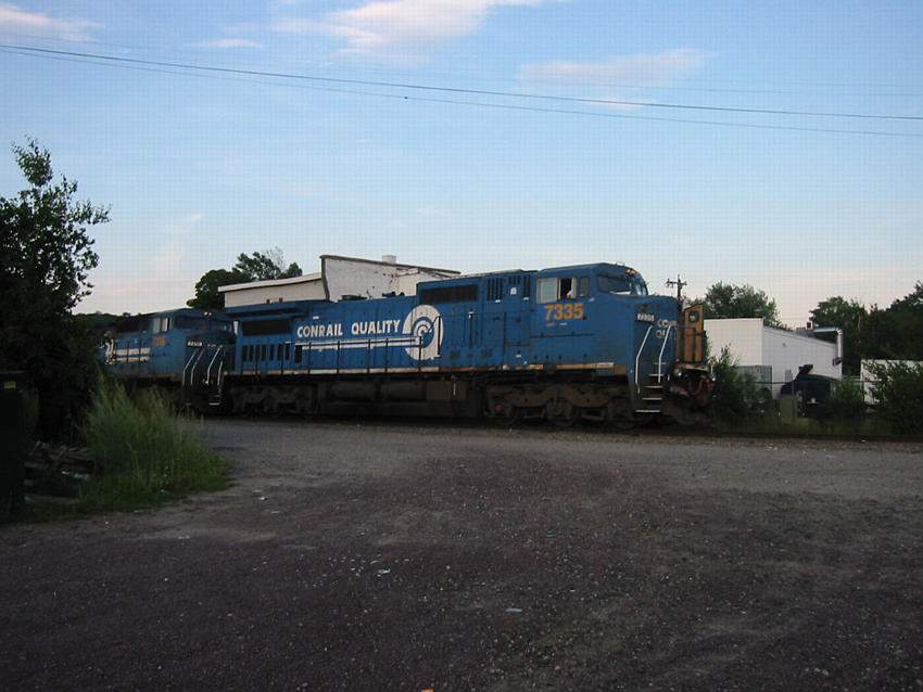 Photo of CSX Lite power on the East Wye in Ayer