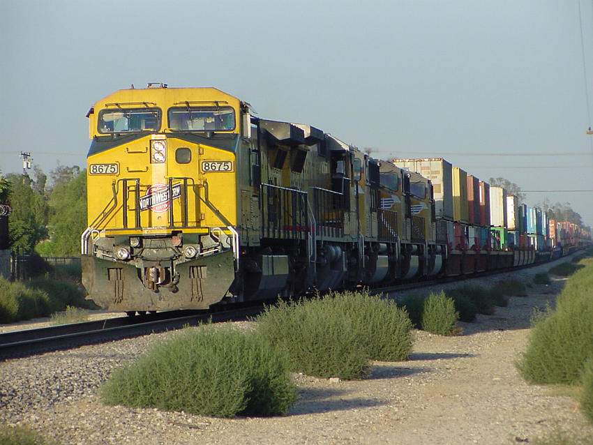 Photo of Container Train In Ontario CA