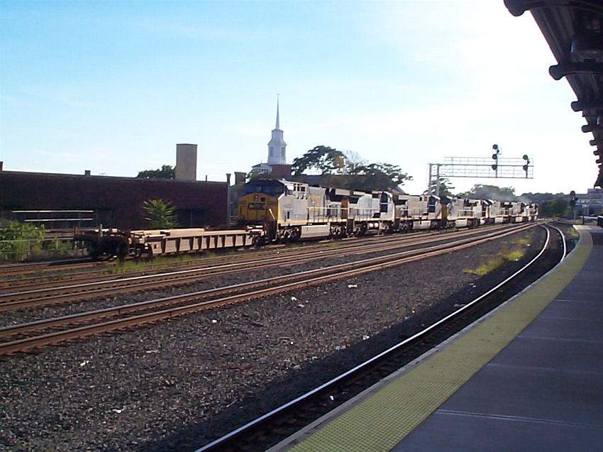 Photo of CSX Westbound freight at Worcester, Ma. Sept 2,2001