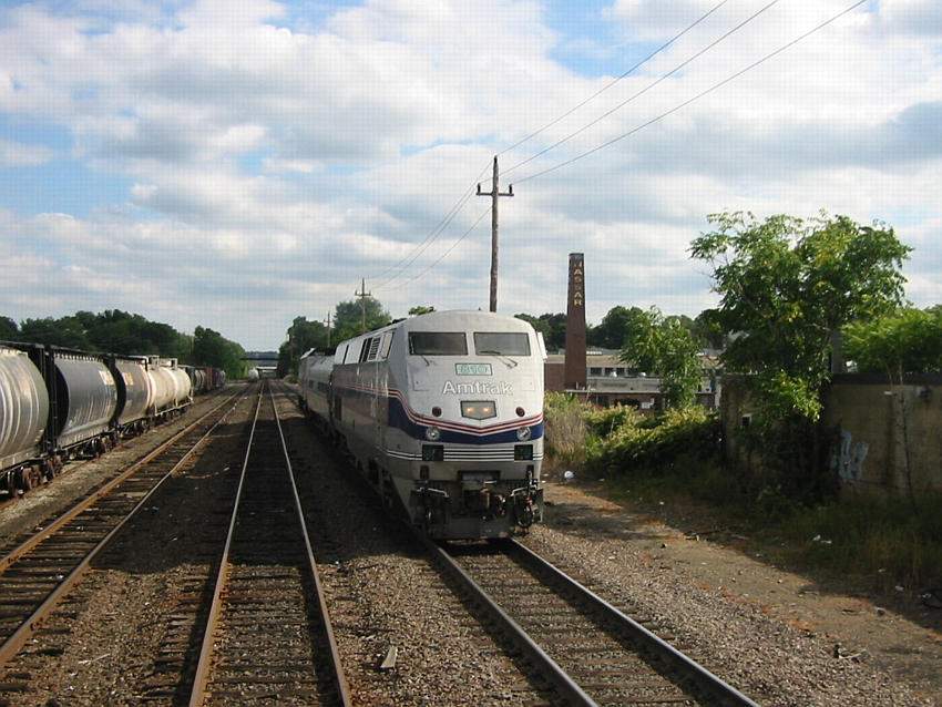 Photo of Amtrak 810 at Lawrence, Ma about to enter CPF-AS