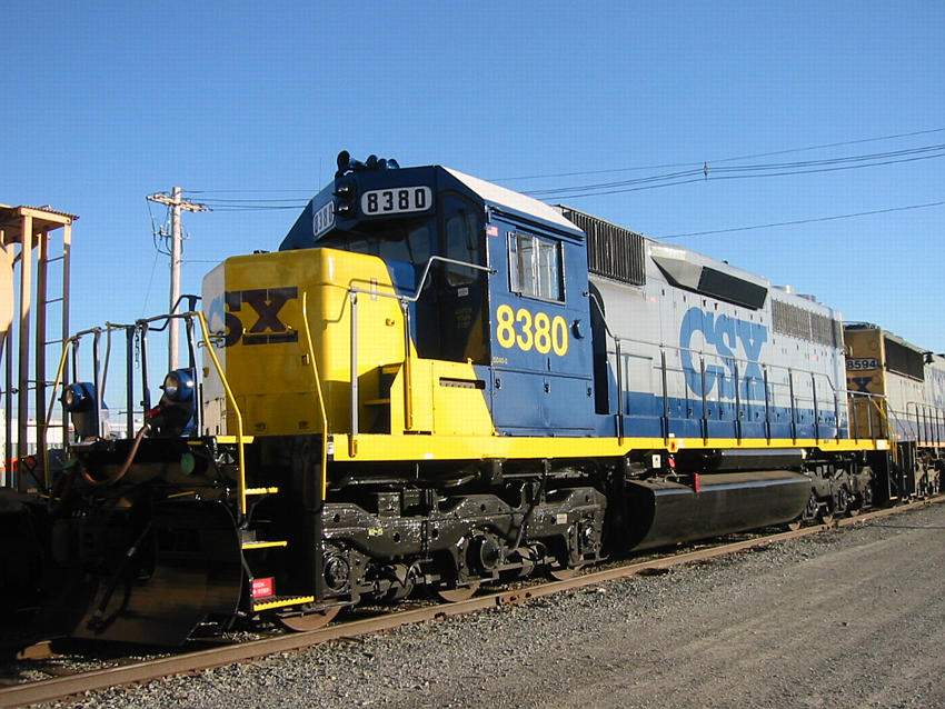 Photo of CSXT 8380 shines in Ayer, MA