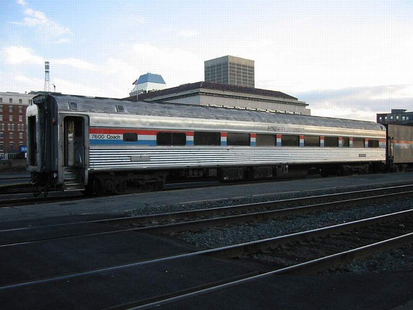 Photo of Amtrak 7600 Heritage Coach in Springfield, Mass