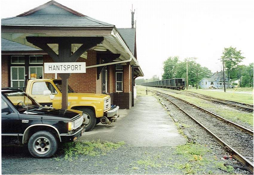 Photo of Hantsport, Nova Scotia, former headquarters of Windsor and Hantsport RR