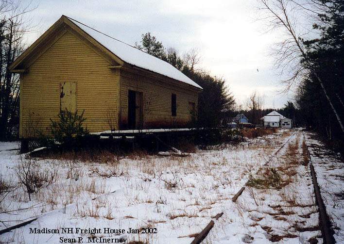 Photo of Madison NH Freight House on the B&M Portland Div. - Jan 2002
