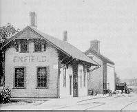 Photo of Enfield, Mass. Station on the Rabbit Run.