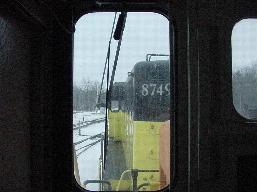 Photo of View from the cab of LLPX 3202