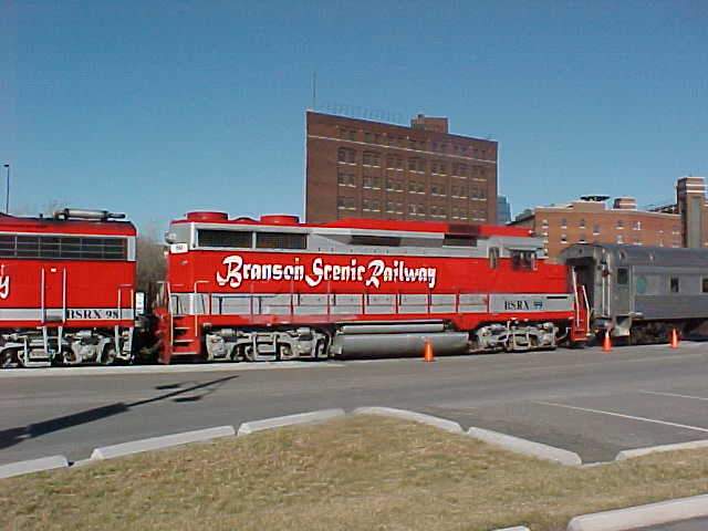 Photo of Branson Scenic Railroad Locomotive 99, GP30M in Kansas City, MO.