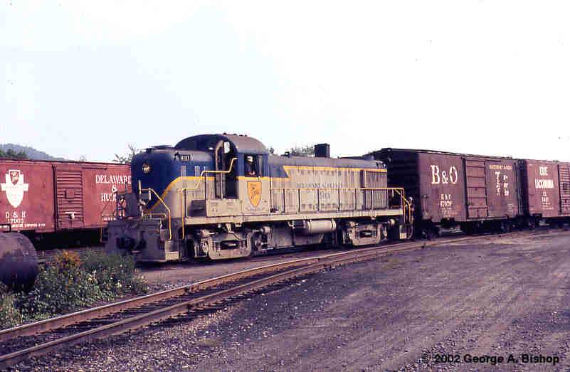 Photo of D&H ALCO RS3 #4109 at Mechanicsville, NY in Oct, 1971 by George A. Bishop (WFPT)