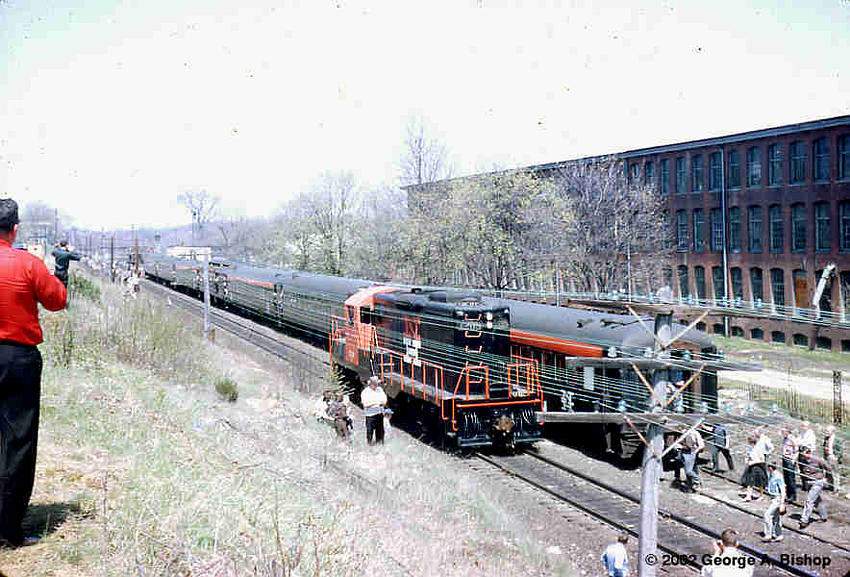 Photo of New Haven GP-9 #1209 at Norwich, CT  in July, 1966 by George A. Bishop (WFPT)