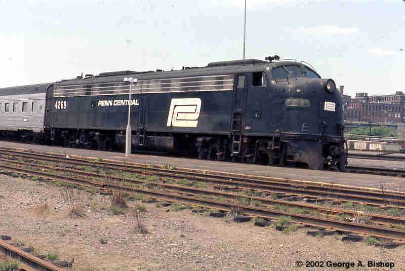 Photo of PC E8's #4269 at Providence, RI in June, 1971 by George A. Bishop (WFPT)