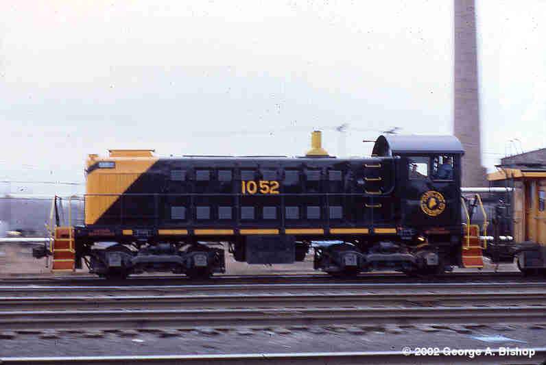Photo of PT Alco #1052 at Rigby in Jan, 1978 by George A. Bishop (WFPT)