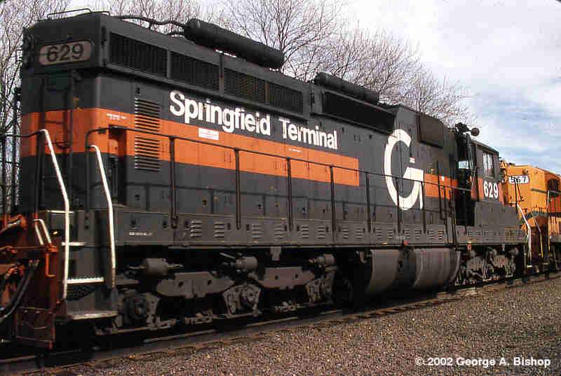 Photo of ST SD26 #629 at Shirley, MA in May 1988 by George A. Bishop (WFPT)