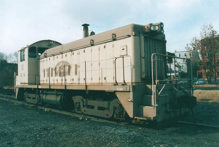 Photo of Pfizer #2 sitting in the freight yard in Willimantic - south of the museum