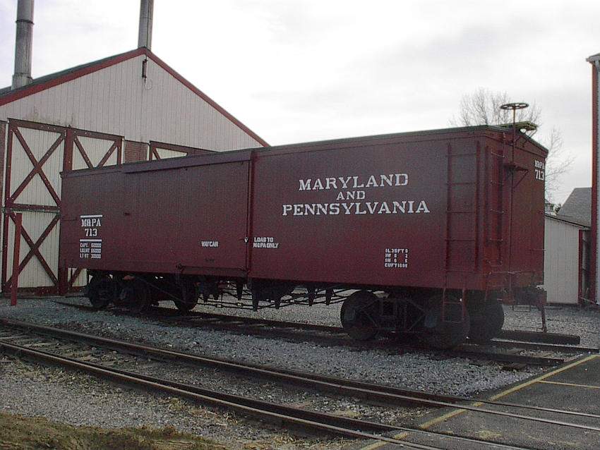 Photo of Maryland and Pennsylvania Boxcar at Strasburg