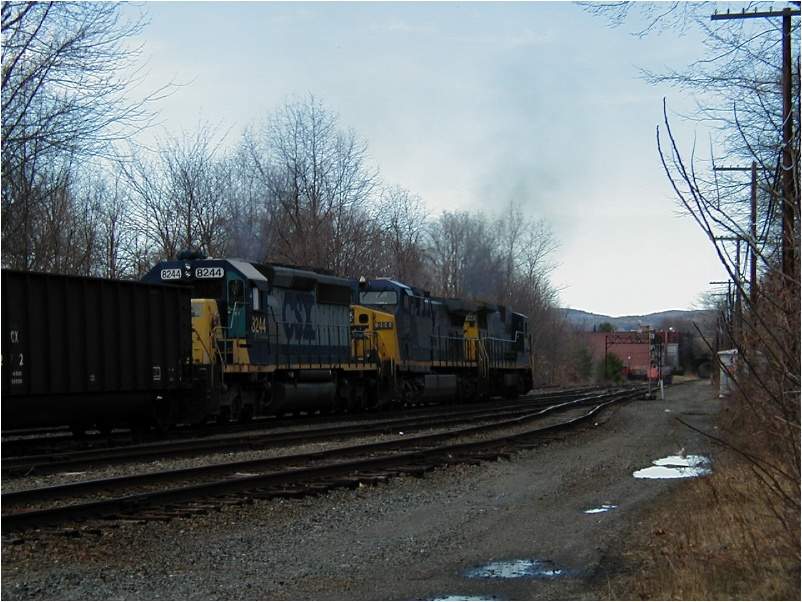 Photo of CSX bow coal train with #7488 leading, #264 and #8244