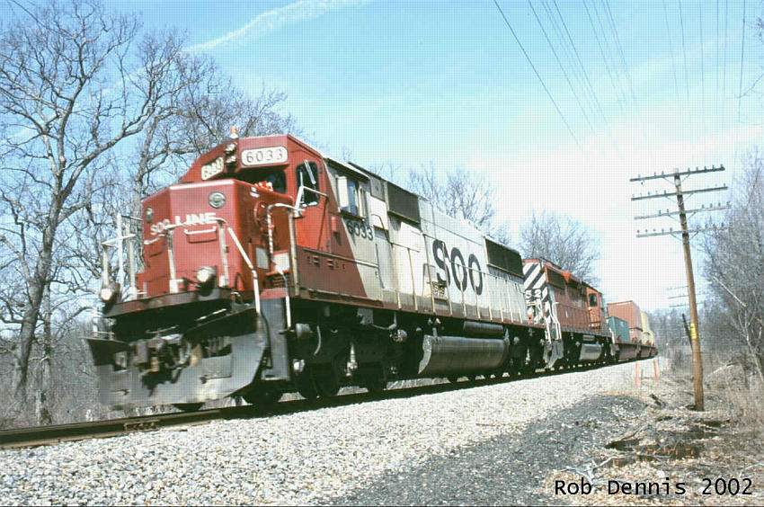 Photo of SOO#6033, Train 258, Upper Newtown