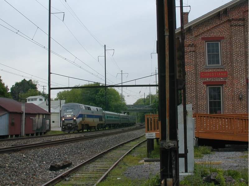 Photo of Amtrak eastbound Keystone Service