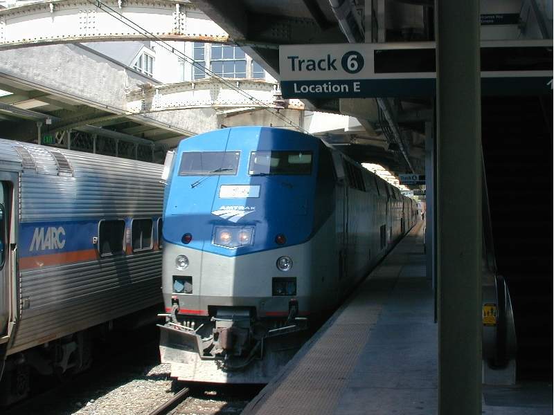 Photo of Amtrak's Crescent arriving Baltimore, Md.