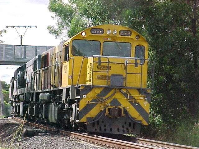 Photo of Queensland Rail coal train travelling towards Brisbane, Australia.