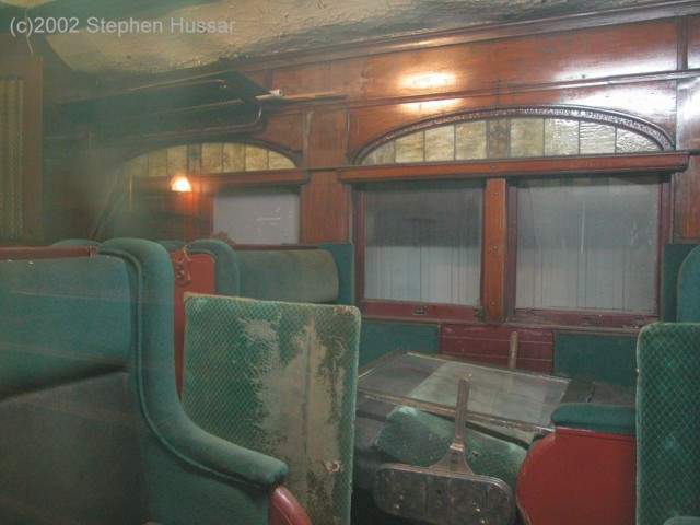 Photo of interior view of B&M diner/cafe car #1094