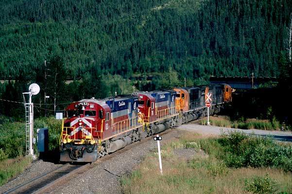 Photo of In the summer of 2002, four big Alco-designed six-axles doing their thing!